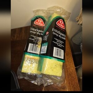 O-Cedar Extra Squeeze 1997 Plastic‎ Hinge Mop Refills  201 218 2640 Nos New